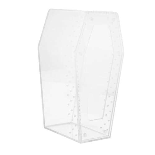 BELLIFFY Transparente Terrarienbox Stabile Reptilienzuchtbox Sargförmiges Gehäuse für Schlangen Geckos Bartagamen Spinnen und Schildkröten Kompakt für Schreibtisch und BELLIFFY Transparente Terrarienbox Stabile Reptilienzuchtbox Sargförmiges Gehäuse für Schlangen Geckos Bartagamen Spinnen und Schildkröten Kompakt für Schreibtisch und von BELLIFFY