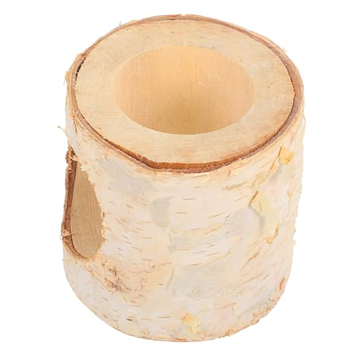 BELLIFFY Tunnel Aus Holz Für Kleintiere Hamsterversteck Spielzeug Versteck Kleintiergehege Auslauf Rattentunnel von BELLIFFY