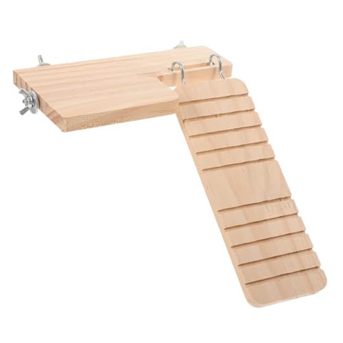 BELLIFFY Verdickte Holzleiter Spielplattform Anti Biss Kletterspielzeug für Hamster und Kleine Haustiere Natürliches Sicheres Trainingszubehör für Käfige und Stressabbau BELLIFFY Verdickte Holzleiter Spielplattform Anti Biss Kletterspielzeug für Hamster und Kleine Haustiere Natürliches Sicheres Trainingszubehör für Käfige und Stressabbau von BELLIFFY