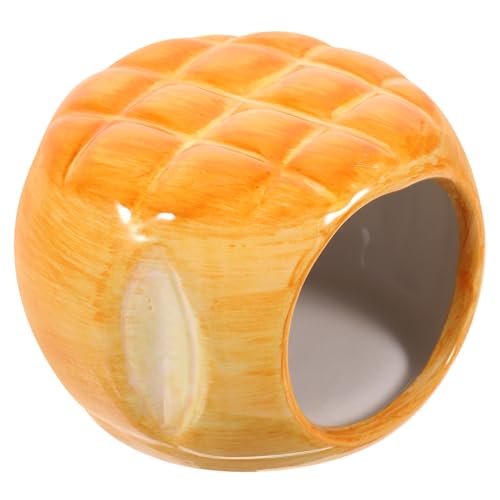 BELLIFFY Keramik Hamster Nest Burger Form Kühlbett für Haustier Tier Versteck BELLIFFY Keramik Hamster Nest Burger Form Kühlbett für Haustier Tier Versteck von BELLIFFY
