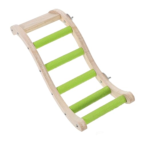 BELLIFFY Parrot Kletterleiter Aus Holz Sicheres Kauspielzeug Für Vögel Spielzeug Für Wellensittiche Und Papageien Klettergerüst Für Vogelkäfige Langlebig Und Praktisch Fördert Die von BELLIFFY