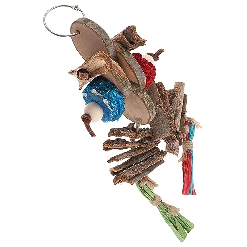 BELLIFFY Vogel Kauspielzeug Vogelbarsch Vögel Zähneknirschen Spielzeug Vogelkäfig Dekorative Futtersuche Schredder Spielzeug Papagei Kauspielzeug Vogel Hängespielzeug DIY Vogel von BELLIFFY