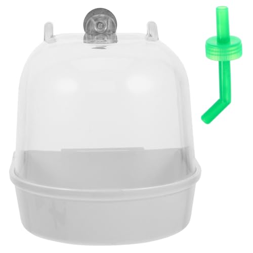 BELLIFFY Vogelbadewanne für Wellensittiche Auslaufsicheres Kunststoff Bad mit Haken Kleines Sand und Wasserbecken für Papageien Praktische Badewanne für Käfige BELLIFFY Vogelbadewanne für Wellensittiche Auslaufsicheres Kunststoff Bad mit Haken Kleines Sand und Wasserbecken für Papageien Praktische Badewanne für Käfige von BELLIFFY