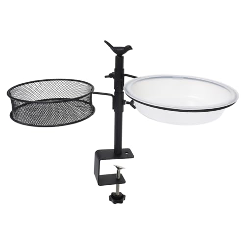 BELLIFFY Deck Geländer Vogel Feeder Bad Tablett Metall Mesh Abnehmbare Vogelbad Schüssel für Vögel BELLIFFY Deck Geländer Vogel Feeder Bad Tablett Metall Mesh Abnehmbare Vogelbad Schüssel für Vögel von BELLIFFY