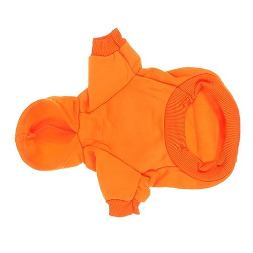 BELLIFFY Pet Hoodie Für Herbst Und Winter Warmes Und Bequemes Outfit Mit Taschen Orange Für Kaltes Wetter Haustierkostüm BELLIFFY Pet Hoodie Für Herbst Und Winter Warmes Und Bequemes Outfit Mit Taschen Orange Für Kaltes Wetter Haustierkostüm von BELLIFFY