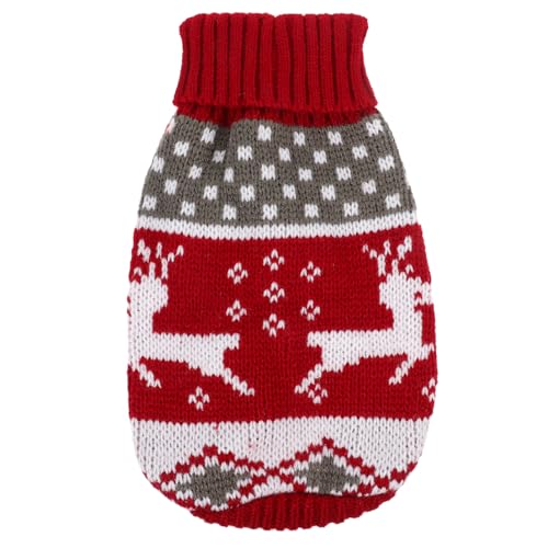 BELLIFFY Hundepullover Weihnachten Strickpullover Für Hunde Mit Rentier-Muster Süßes Und Warmes Outfit Für Haustiere Für Winter Feiertage Und Fotos Für Kleine Hunde Und Katzen BELLIFFY Hundepullover Weihnachten Strickpullover Für Hunde Mit Rentier-Muster Süßes Und Warmes Outfit Für Haustiere Für Winter Feiertage Und Fotos Für Kleine Hunde Und Katzen von BELLIFFY