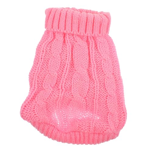 BELLIFFY Hundepullover Elastischem Material Mit Kragen Warmes Strickdesign Für Kleine Hunde Für Winter von BELLIFFY