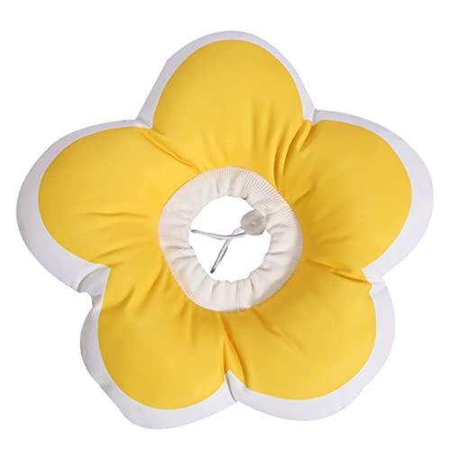 BELLIFFY Operationshalsband Für Für Kätzchen Heilende Kopfbedeckung Baumwolle Blumenform Katzenhalskegel S 18 cm von BELLIFFY