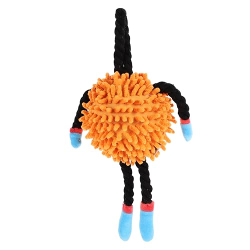 BELLIFFY Hundespielzeug Für Welpen Plüsch-tug Toy Mit Quietscher Und Lanyard Interaktives Spielzeug Für Training Und Fitness Fördert Gesundheit Und Zahnpflege Orangefarben BELLIFFY Hundespielzeug Für Welpen Plüsch-tug Toy Mit Quietscher Und Lanyard Interaktives Spielzeug Für Training Und Fitness Fördert Gesundheit Und Zahnpflege Orangefarben von BELLIFFY