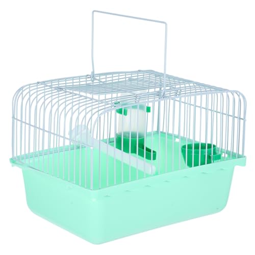 BELLIFFY Kompakte Vogeltransportbox Für Nymphensittiche Tragbarer Reisekäfig Mit Zubehörset Sitzstange Futter Und Wasser Für Vögel Zufällige Farbe von BELLIFFY