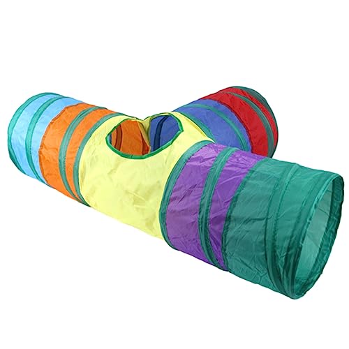 BELLIFFY Faltbarer Hasentunnel Kleintier-spieltunnel Für Katzen Kaninchen Hamster Versteck Spielzeug von BELLIFFY