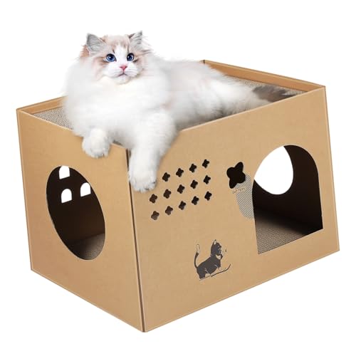 BELLIFFY Katzenhaus Mit Vertikalem Layout Kartonkatze Kartonhaus Katzenzelt BELLIFFY Katzenhaus Mit Vertikalem Layout Kartonkatze Kartonhaus Katzenzelt von BELLIFFY