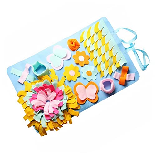 BELLIFFY Pet Sniffing Mat Für Langsames Füttern Interaktive Schnüffelmatte Aus Weichem Filz Handwaschbar Fördert Das Futterversteckspiel Für Hunde Für Geistige Auslastung Und BELLIFFY Pet Sniffing Mat Für Langsames Füttern Interaktive Schnüffelmatte Aus Weichem Filz Handwaschbar Fördert Das Futterversteckspiel Für Hunde Für Geistige Auslastung Und von BELLIFFY