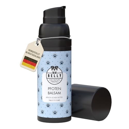 Belly® Pfotenbalsam Hund - heilt, repariert und regeneriert trockene, rissige & beschädigte Pfoten, Hundepfoten Balsam, Pfotenpflege Hund, Pfotenpflege für Hunde, 50 ml von BELLY OUR MUTUAL FRIEND