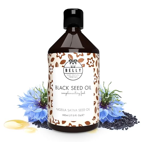 Belly Schwarzkümmelöl Hund - 500ml - Hochwertiges Kümmelöl unterstützt die Gesundheit der Verdauung, Schwarzkümmelöl angereichert mit Vitaminen und Mineralien Belly Schwarzkümmelöl Hund - 500ml - Hochwertiges Kümmelöl unterstützt die Gesundheit der Verdauung, Schwarzkümmelöl angereichert mit Vitaminen und Mineralien von BELLY OUR MUTUAL FRIEND