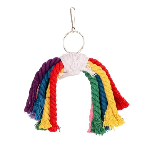 Kauspielzeug für Papageien, buntes Baumwollseil für Käfig, einfache Installation, Vogelkäfig, Klettern, Kauen, Unterhaltungsspielzeug Kauspielzeug für Papageien, buntes Baumwollseil für Käfig, einfache Installation, Vogelkäfig, Klettern, Kauen, Unterhaltungsspielzeug von BELOWSYALER