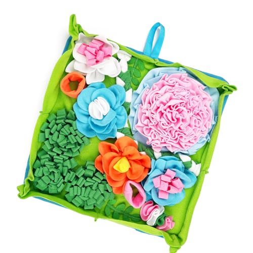 Reißfeste Schnüffelmatte für Hunde, interaktiv, waschbar, Trainingspad, Puzzle-Spielzeug, 50 x 50 cm von BELOWSYALER