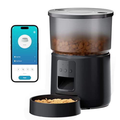 Futterautomat Katze APP: 2.4G/5G WiFi Futterautomat Hund - Automatische Futterstation Katzen - Futterspender Haustiere Trockenfutter - hundefutterautomat - Katzenfutterspender - Schwarze - BEMOONY Futterautomat Katze APP: 2.4G/5G WiFi Futterautomat Hund - Automatische Futterstation Katzen - Futterspender Haustiere Trockenfutter - hundefutterautomat - Katzenfutterspender - Schwarze - BEMOONY von BEMOONY