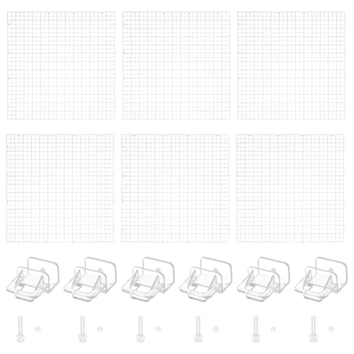 BENECREAT 6 Stück transparente Aquarium-Deckelhaube, 30 x 30 x 0,8 cm, quadratische Abdeckung für Aquarium, Kunststoffgitter, Isolationsplatte mit 6 Stück Aquarium-Kunststoff-Abdeckplatten-Clips BENECREAT 6 Stück transparente Aquarium-Deckelhaube, 30 x 30 x 0,8 cm, quadratische Abdeckung für Aquarium, Kunststoffgitter, Isolationsplatte mit 6 Stück Aquarium-Kunststoff-Abdeckplatten-Clips von BENECREAT