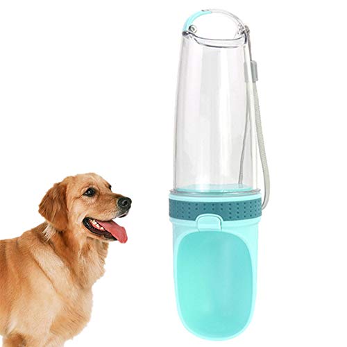 BENHAI Trinkflasche Hund Hundetrinkflasche für Unterwegs Hundewasserflaschen-Zufuhr Hundewasserflasche Mit Schüssel Auslaufsichere Hundetrinkflasche Green von BENHAI