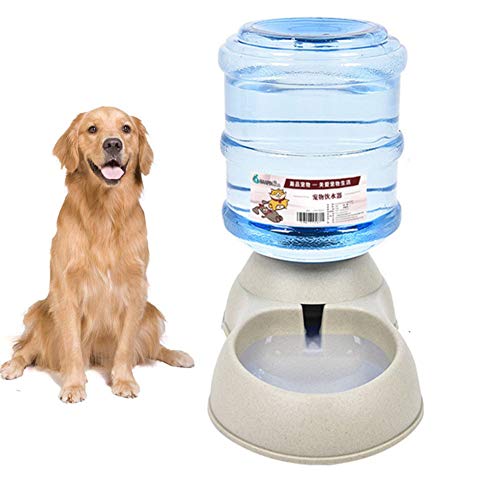 Futterautomat Katze Nassfutter Futterspender Katze Wasser Hundenapf Wasserspender für Haustiere Abnehmbarer Futterautomat für Hunde Gray,Water Feeder von BENHAI