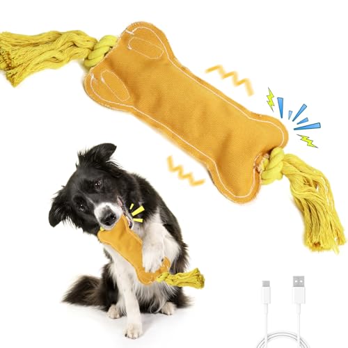 BENTOPAL Interaktives Hundespielzeug mit quietschenden, bewegungsaktivierten Knochenspielzeug für kleine Welpen BENTOPAL Interaktives Hundespielzeug mit quietschenden, bewegungsaktivierten Knochenspielzeug für kleine Welpen von BENTOPAL