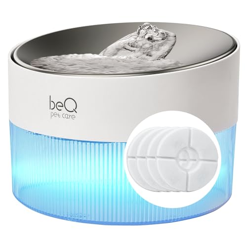 beQ Katzen-Wasserbrunnen, Edelstahl, automatischer Haustier-Wasserspender, 4 Filter beQ Katzen-Wasserbrunnen, Edelstahl, automatischer Haustier-Wasserspender, 4 Filter von BEQ