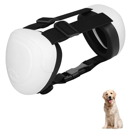 BERGWERK Hunde Ohrschützer für Gehörschutz, 29dB NRR Hundeohrschützer für Lärmschutz Noise Cancelling Kopfhörer (Weiß-XXL) von BERGWERK