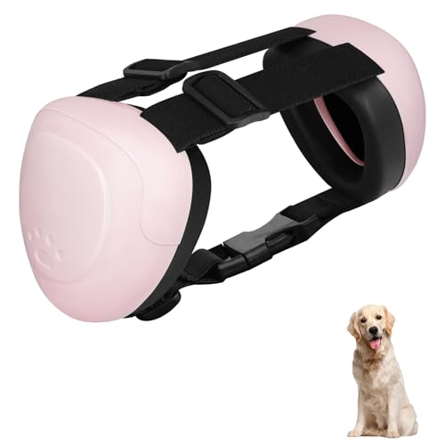 Bergwerk Hunde-Ohrenschützer, Geräuschschutz, 29 dB NRR Geräuschunterdrückung, Hunde-Ohrenschützer zum Gehörschutz mit schnellem Schnappverschluss für Feuerwerk, Donner (Rosa, XXXXL) von BERGWERK