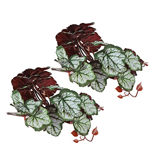 2 Stück Aquarium-Reptilienpflanzen/künstliche Kunststoffblätter, hängende Seide-Terrarienpflanze mit Saugnäpfen/lebensechte Kunststoffpflanze/Simulationslandschaftsdekorationen/für Reptilien-Haustiernester, Aquarien (B) 2 Stück Aquarium-Reptilienpflanzen/künstliche Kunststoffblätter, hängende Seide-Terrarienpflanze mit Saugnäpfen/lebensechte Kunststoffpflanze/Simulationslandschaftsdekorationen/für Reptilien-Haustiernester, Aquarien (B) von BERNOI