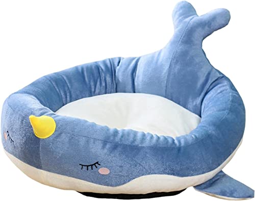 Haustierbett/Haustier-Entzückendes Nest für Welpen, Kätzchen, Sofa, abnehmbarer Bezug, langlebiges Pad/Cartoon-Katzenbett, Nest, Schlafbett, Haustierzubehör (B-S) von BERNOI
