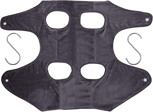 Haustierpflege-Hängematte/Hundegeschirr/Hunde-/Katzen-Hängematte, Helfer-Tasche/für Hunde- und Katzenpflege, Baden, Nagelschneiden, Ohrenentfernung, Bad-Zubehör (85 x 60 cm, grau) von BERNOI