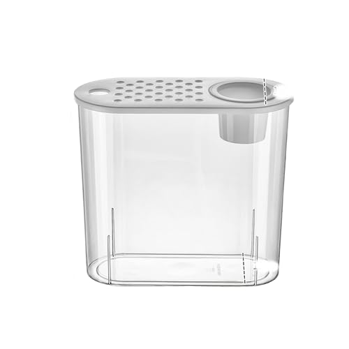 BERO Kunststoff Transparent Aquarium Dekoration Kreativ Desktop Goldfisch Tank Wohnzimmer Hydroponik Pflanzen Lazy Aquascape Filter Aquarium-A von BERO