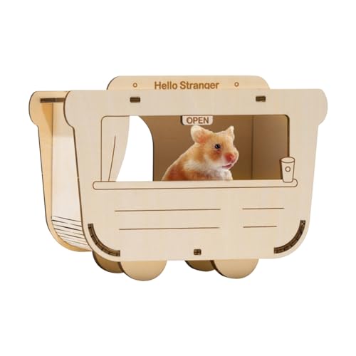 Kletterspielzeug für Hamster - Kratzfeste Hamsterhütte im Kabinenstil | Tischschmuck für Wohnzimmer, Balkon, Spielzimmer, Kinderzimmer, Arbeitszimmer Bero Kletterspielzeug für Hamster - Kratzfeste Hamsterhütte im Kabinenstil | Tischschmuck für Wohnzimmer, Balkon, Spielzimmer, Kinderzimmer, Arbeitszimmer Bero von BERO