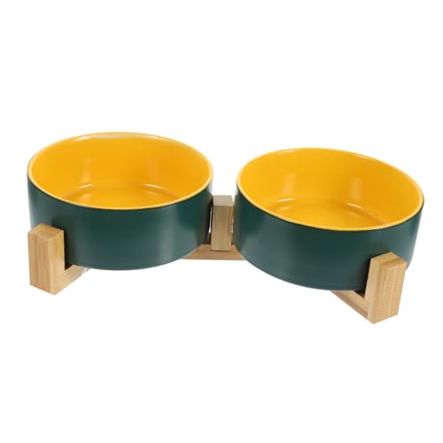 BESPORTBLE Eleganter Katzennapf Aus Keramik Mit Holzständer Nicht Für Die Fütterung Von Haustieren Konzipiert BESPORTBLE Eleganter Katzennapf Aus Keramik Mit Holzständer Nicht Für Die Fütterung Von Haustieren Konzipiert von BESPORTBLE