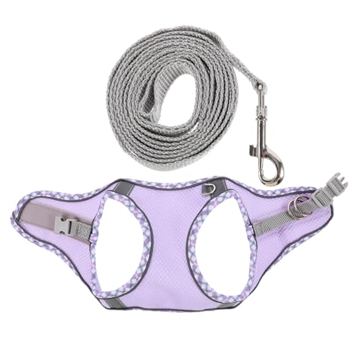 1 Satz Katzenleinenweste Hundeleine Little Pets cat Leash tragegeschirr für Hunde Dog Lead katzenklo Haustier Hund Zubehör Hundegeschirr Hund anspannen Hundeweste Polyester Violett BESPORTBLE 1 Satz Katzenleinenweste Hundeleine Little Pets cat Leash tragegeschirr für Hunde Dog Lead katzenklo Haustier Hund Zubehör Hundegeschirr Hund anspannen Hundeweste Polyester Violett BESPORTBLE von BESPORTBLE