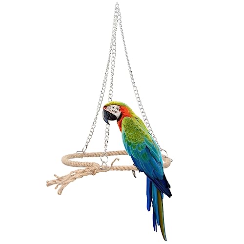 BESPORTBLE 1stück Schaukelsitz Für Vögel Robustes Hängendes Spielzeug Für Papageien Und Wellensittiche Zum Klettern Und Spielen Vogelkäfigen Mit Bunten Akzenten Für Zusätzlichen Spaß von BESPORTBLE