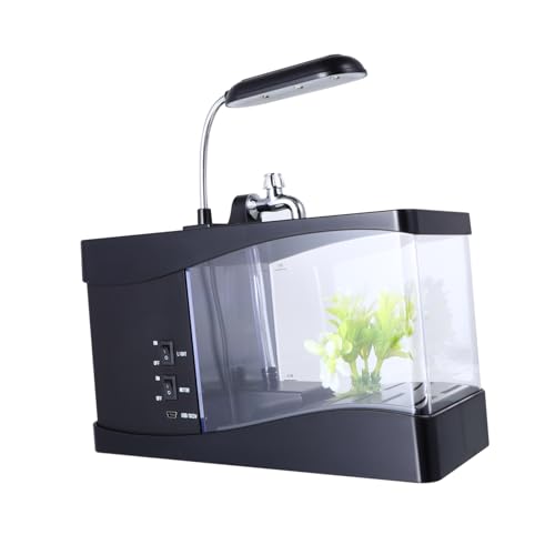 BESPORTBLE Fisch Tank Desktop Stift Container USB Wecker Hintergrundbeleuchtung Zeit/Datum/Temp Display Wohnkultur von BESPORTBLE