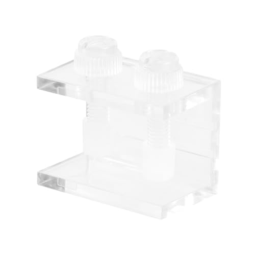 2St Aquarium-Hintergrundclip Fischsand Klebstoff Futterautomat für Haustiere Pumpe Rohr Aquarium Zubehör Fischtank Hintergrundklammern transparenter Clip Klammer für Aquarien Acryl BESPORTBLE von BESPORTBLE