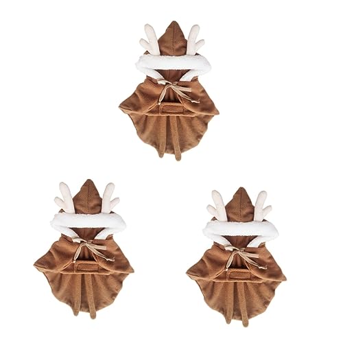 BESPORTBLE 3 Stücke Haustier Cape Weihnachten Haustier Mantel Elch Cape Hund Kostüm Cosplay Party Hund Größe BESPORTBLE 3 Stücke Haustier Cape Weihnachten Haustier Mantel Elch Cape Hund Kostüm Cosplay Party Hund Größe von BESPORTBLE
