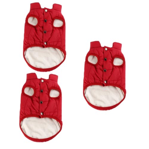 BESPORTBLE 3stücke Hundemantel Für Kleine Hunde Gepolstert Warm Baumwolle s Rot Winterjacke Für Welpen Modischer Hundepullover Für Kaltes Wetter Strapazierfähig Und Bequem BESPORTBLE 3stücke Hundemantel Für Kleine Hunde Gepolstert Warm Baumwolle s Rot Winterjacke Für Welpen Modischer Hundepullover Für Kaltes Wetter Strapazierfähig Und Bequem von BESPORTBLE