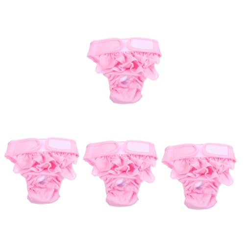 BESPORTBLE 4 Stück Hündin physiologische Hose Welpenwindeln weiblich Hygienewindel für Haustiere Hunde Unterhose hundewindel Hygienehöschen für Hunde Kostüm gegen Belästigung Baumwolle Rosa BESPORTBLE 4 Stück Hündin physiologische Hose Welpenwindeln weiblich Hygienewindel für Haustiere Hunde Unterhose hundewindel Hygienehöschen für Hunde Kostüm gegen Belästigung Baumwolle Rosa von BESPORTBLE