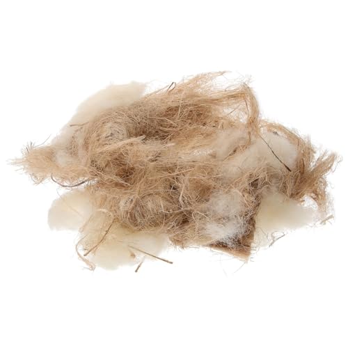 BESPORTBLE 1 Packung Einstreu für Vogelnester drinnen Nistunterlagen für Vögel mit Vogelnestmaterial Naturmaterial für Vogelnester Vogelnest aus Naturmaterial Material zum Nisten Baumwolle von BESPORTBLE