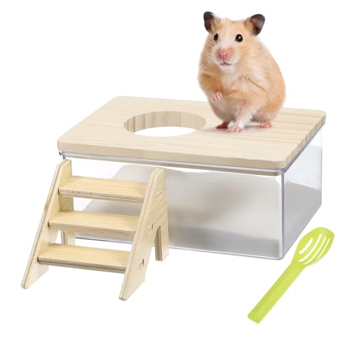 BESPORTBLE Hamster Sandbad Komplettset Holz Inkl. Wanne Leiter Grüner Sand Stabil BESPORTBLE Hamster Sandbad Komplettset Holz Inkl. Wanne Leiter Grüner Sand Stabil von BESPORTBLE