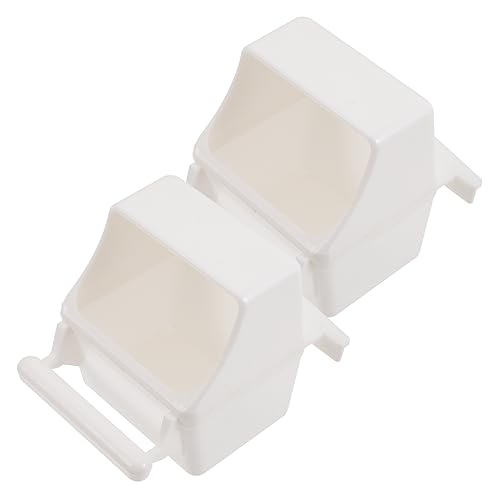 BESPORTBLE 2stücke Vogelkäfig Futter Wasserspender Für Vögel Hängender Futterbecher Und Trinknapf Für Papageien Kanarienvögel Und Andere Haustiere Robuster Futterhalter Mit Großem Fassungsver von BESPORTBLE