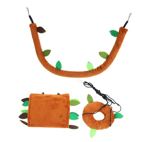BESPORTBLE 1 Satz Hamster-Bohrerfass Hundespielzeug Rennmaus Welpe Hase Haustier Hamster plüschtier Hamster schaukel Bird Toys Hängematten-Schaukel-Tunnel-Kit lustiges Hamster- Brown von BESPORTBLE