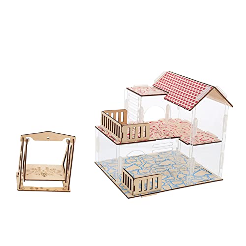 BESPORTBLE 1satz Hamster Villa Doppelstock-Haus Mit Kletterspielzeug Und Tunnel Transparentes Hamsterversteck Für Kleine Haustiere Für Aktives Und Gemütliche BESPORTBLE 1satz Hamster Villa Doppelstock-Haus Mit Kletterspielzeug Und Tunnel Transparentes Hamsterversteck Für Kleine Haustiere Für Aktives Und Gemütliche von BESPORTBLE