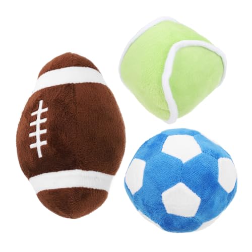 BESPORTBLE Plüsch-übungsball Für Welpen Kleiner Hundeball Mini-plüschball Sportspielzeug Für Haustiere Fußballspielzeug Katzensportball Weicher Gefüllter Ball Zum Kauen Und Spielen Im von BESPORTBLE