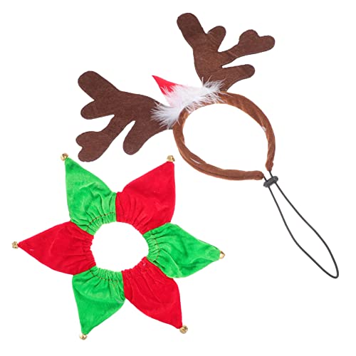 BESPORTBLE 1 Satz Haustier-Weihnachts-Stirnband Clown-Halsband für Haustiere Haustier-Weihnachtsstirnband Weihnachts Party weihnachtsassesoires Haustierbedarf Kleiner Tier-Cosplay-Kopfschmuck von BESPORTBLE