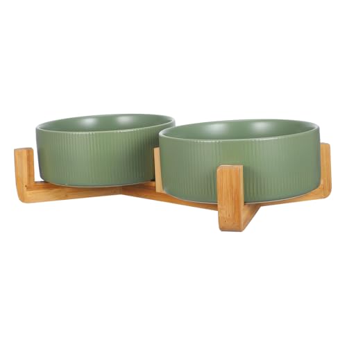 BESPORTBLE Hundefutter-wassernapf Keramik-futternäpfe für Haustiere Holzrahmen - Auslaufsicherer Hundenapf Einfacher Hundenapf BESPORTBLE Hundefutter-wassernapf Keramik-futternäpfe für Haustiere Holzrahmen - Auslaufsicherer Hundenapf Einfacher Hundenapf von BESPORTBLE